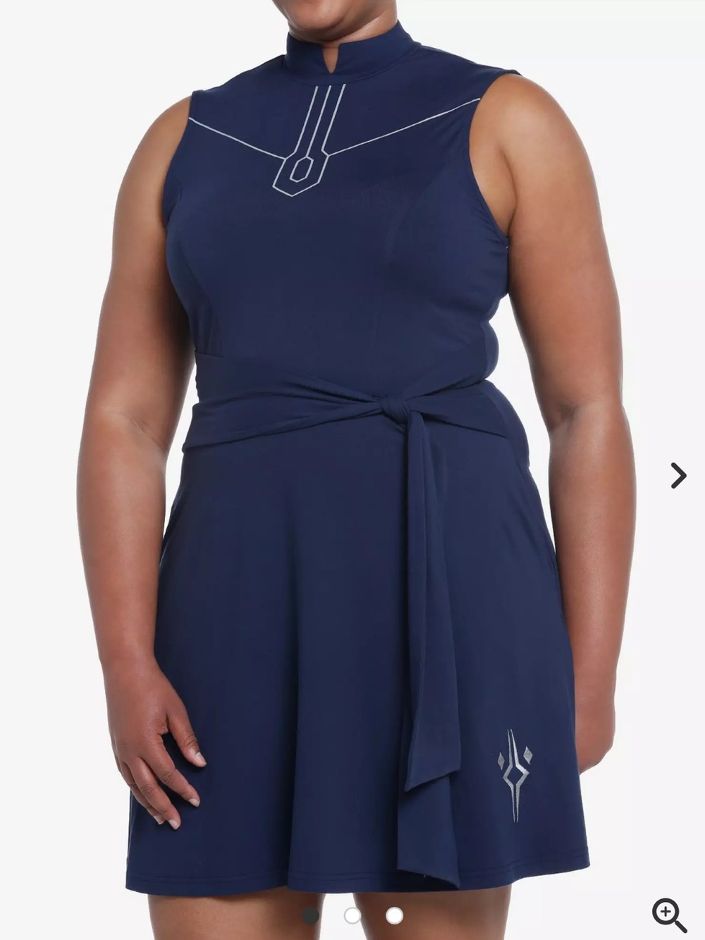 Her Universe Star Wars Ahsoka Tano Tie-Front Dress size M